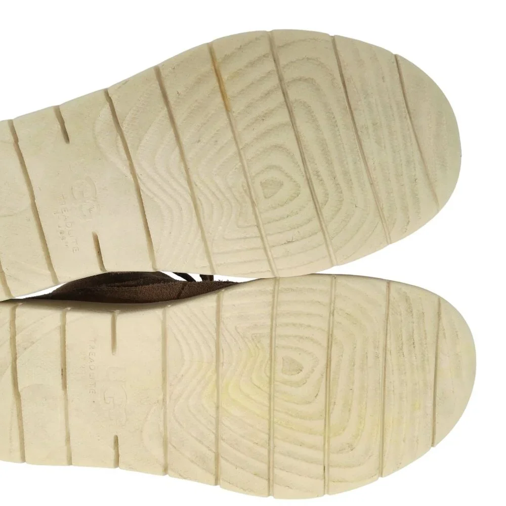 UGG Kids' Canoe II Tan Suede Chukka Boots Size 2 Lace-Up Versatile